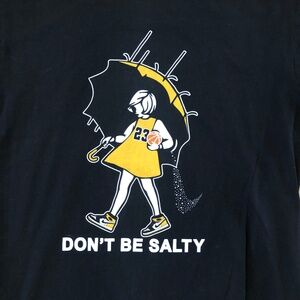VTG Smart Blanks ‘Don’t be Salty’ Graphic T Men’s M Black 100% Cotton
